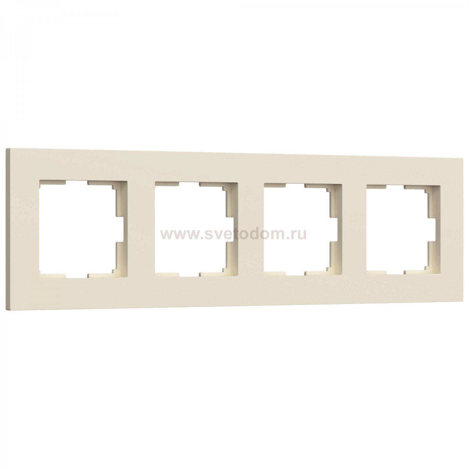 Рамка на 4 поста Slab (айвори матовый) W0042962 Werkel