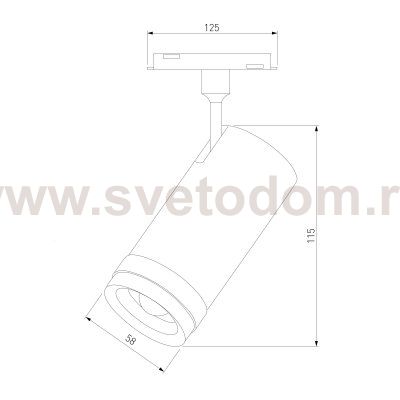 Slim Magnetic Трековый светильник 12W 4200K Modify (черный) 85042/01 Elektrostandard