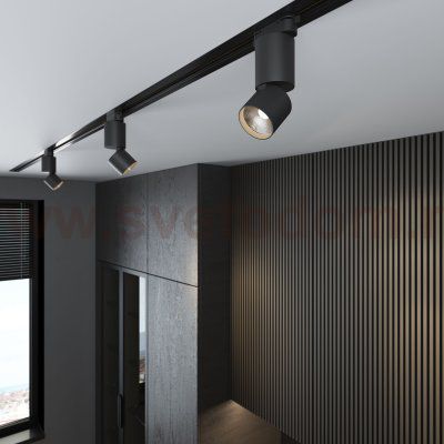 Светильник потолочный светодиодный  Sens чёрный матовый 10W 4200K (85047/01) однофазный Elektrostandard