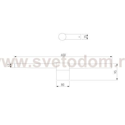 40125/LED/Светильник настенный светодиодный Luar латунь Elektrostandard