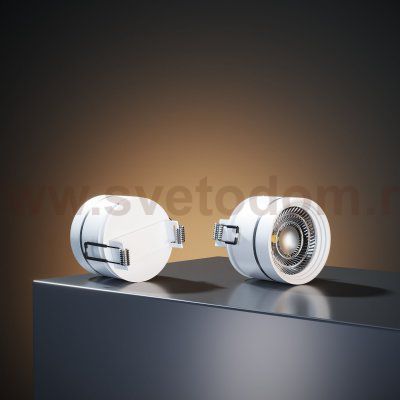 Встраиваемый светодиодный светильник 25035/LED 8W 4200K белый Elektrostandard