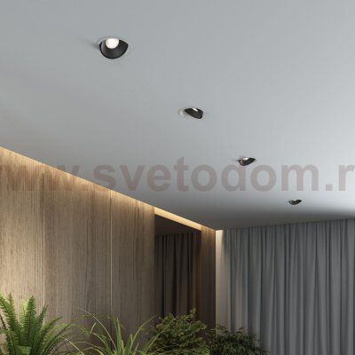 25083/LED 6W 4200K белый/чёрный  / Встраиваемый светодиодный светильник Elektrostandard