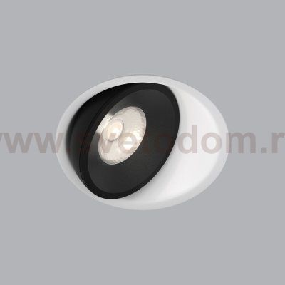 25083/LED 6W 4200K белый/чёрный  / Встраиваемый светодиодный светильник Elektrostandard