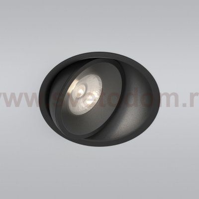 25083/LED 6W 4200K чёрный / Встраиваемый светодиодный светильник Elektrostandard