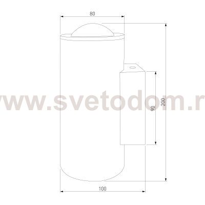 35138/U/ Светильник садово-парковый со светодиодами Column LED черный Elektrostandard