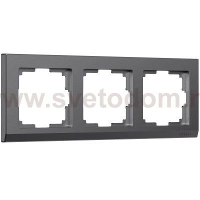 Рамка на 3 поста Stark (графит матовый) W0031864 Werkel