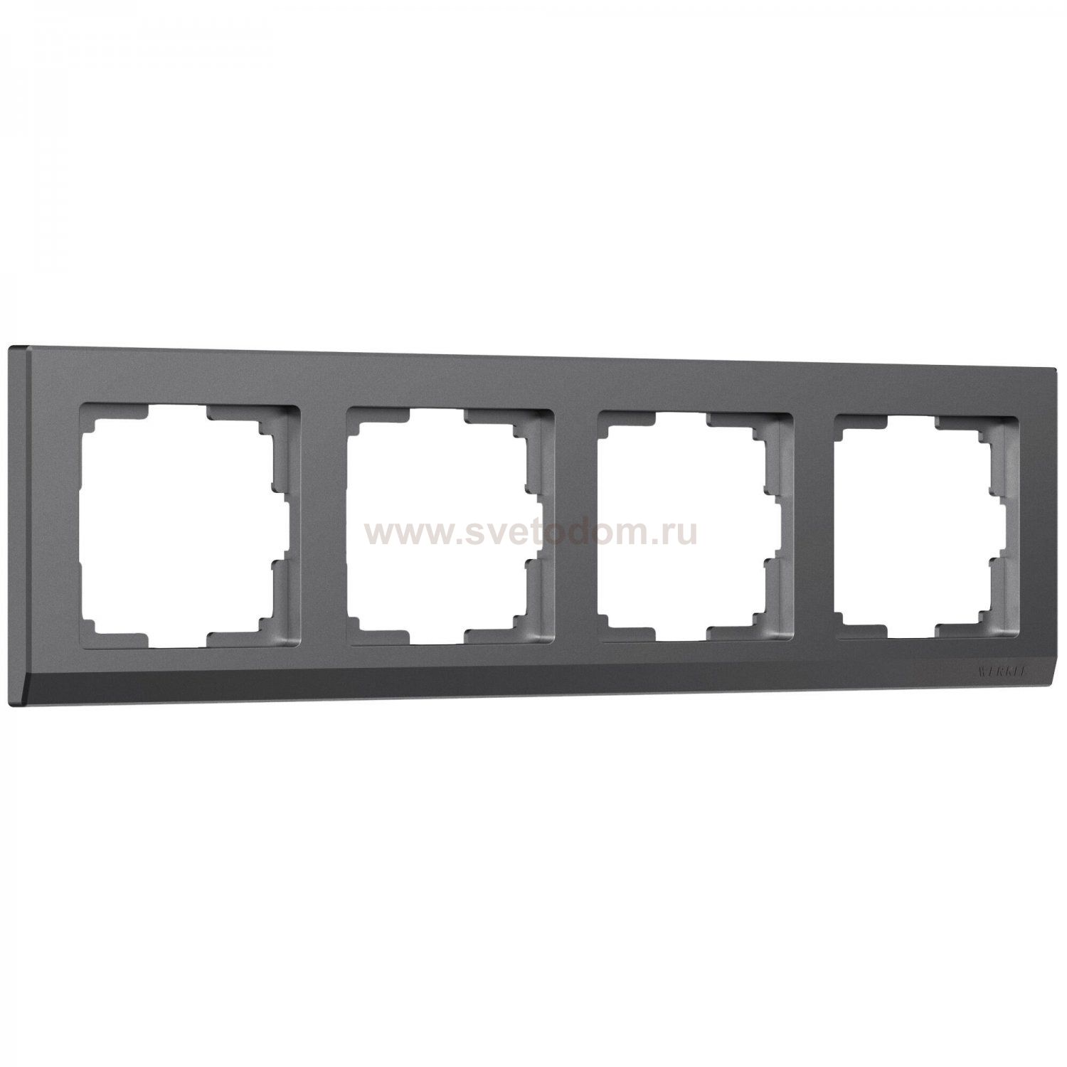 Рамка на 4 поста Stark (графит матовый) W0041864 Werkel