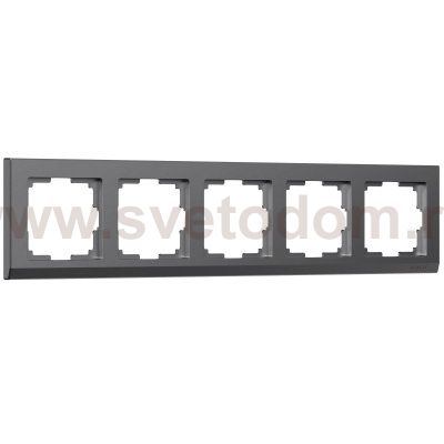 Рамка на 5 постов Stark (графит матовый) W0051864 Werkel