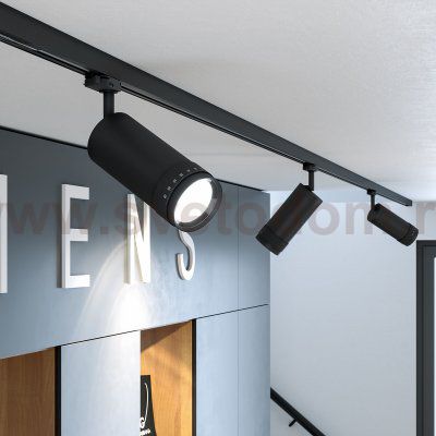 85517/01 / Светильник потолочный светодиодный / Vary чёрный 30W 4200K трехфазный Elektrostandard