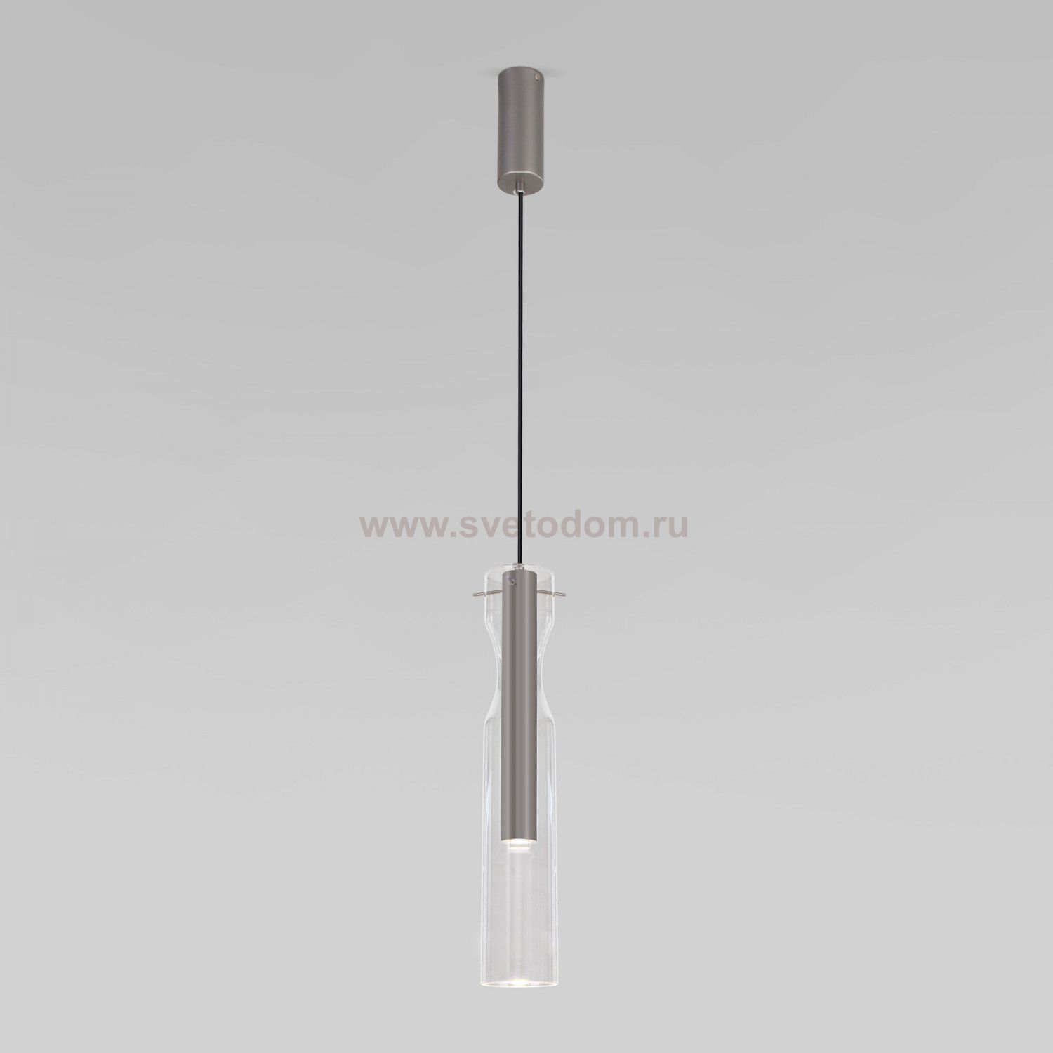 Подвесная люстра Eurosvet 50253/1 LED графит Swan