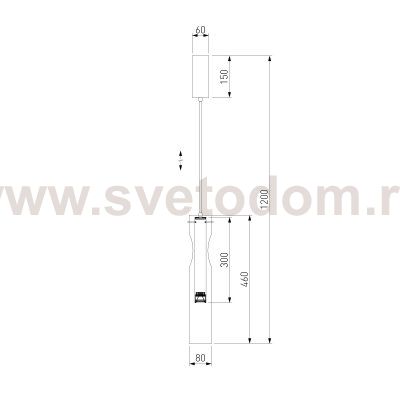 Люстра Eurosvet 50253/1 LED черный Swan