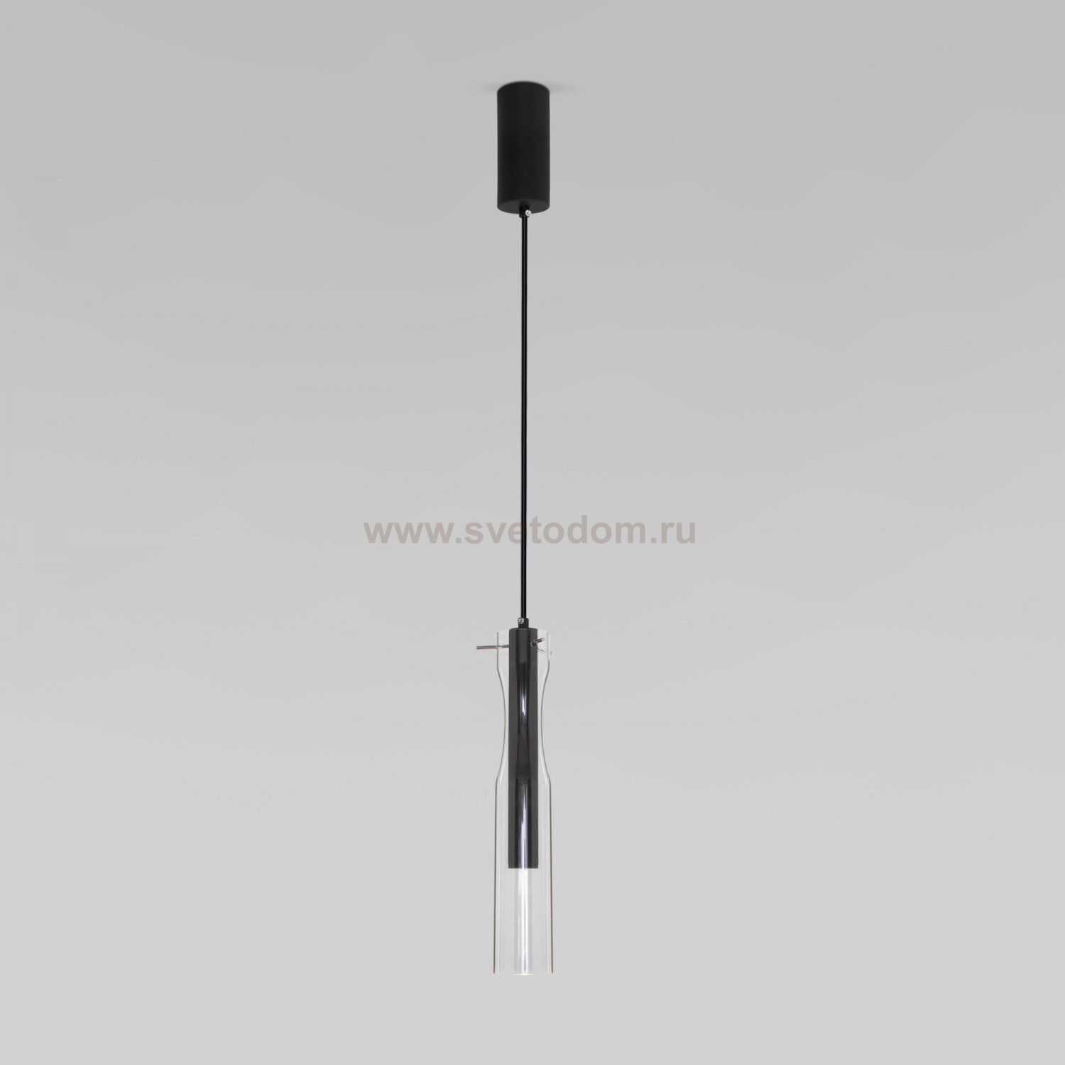 Люстра Eurosvet 50254/1 LED черный Swan