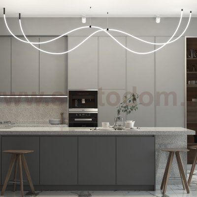 Подвесной трос для круглого гибкого неона Full light черный (2м) (FL 2830) Elektrostandard