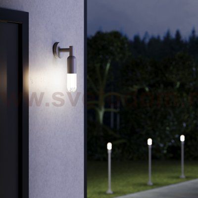 Светильник садово-парковый со светодиодами ISIDA LED серый 35165/F Elektrostandard