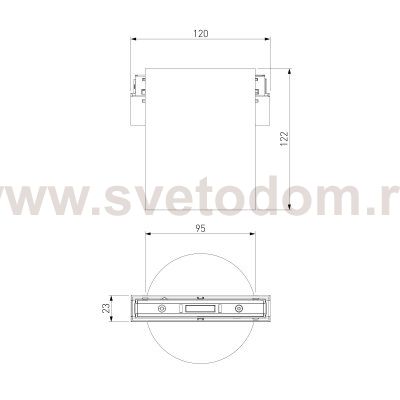 Slim Magnetic Трековый светильник 12W 4200K Solo (чёрный) 85054/01 Elektrostandard