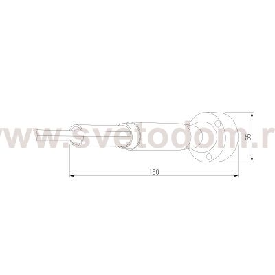 Крепление для струнного светильника 40127/LED черный, Арт. a063379 40127/LED Elektrostandard
