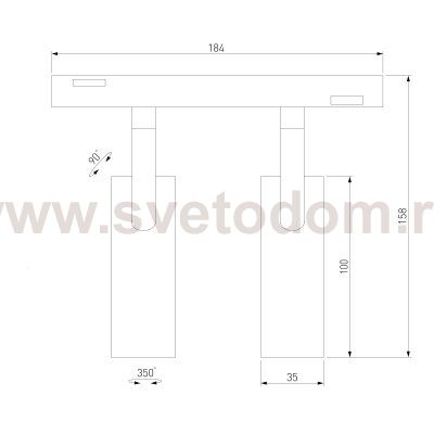 Slim Magnetic Умный трековый светильник 14W 2700-6500K Dim Dual (латунь) 85056/01 Elektrostandard
