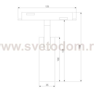 Slim Magnetic Умный трековый светильник 7W 2700-6500K Dim Cubo (чёрный) 85070/01 Elektrostandard