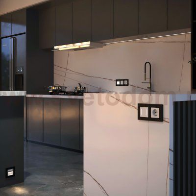 Сенсорный выключатель двухклавишный с подсветкой (белый) W4522001 Werkel