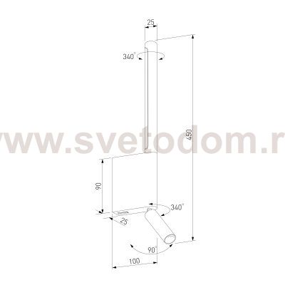 Светильник настенный светодиодный Sarca LED белый 4000К 40111/LED белый Elektrostandard