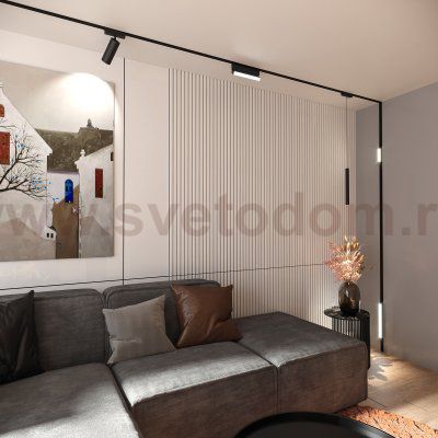 Flat Magnetic Трековый светильник 20W 4000K Vision (чёрный) 85089/01 Elektrostandard