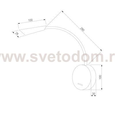 Светильник настенный светодиодный Stem белый 3000К 40120/LED белый Elektrostandard