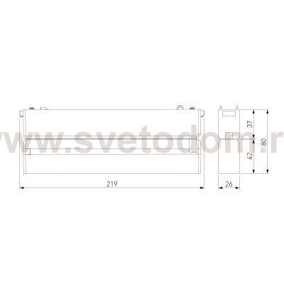 Flat Magnetic Трековый светильник 12W 4000K Insight (чёрный) 85091/01 Elektrostandard