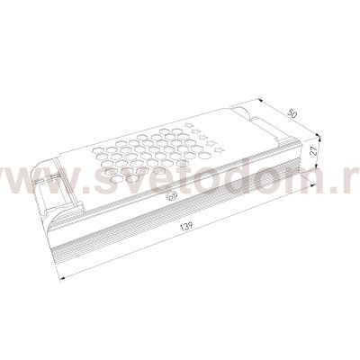 Flat Magnetic Трансформатор 100W 48V IP00 2A 95046/00 Elektrostandard