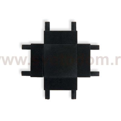 Flat Magnetic Четырёхсторонний соединитель для накладного шинопровода (чёрный) 85003/00 Elektrostandard