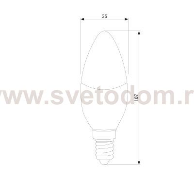 Светодиодная диммируемая лампа Dimmable 7W 4200K E14 (C35) BLE1448 Elektrostandard