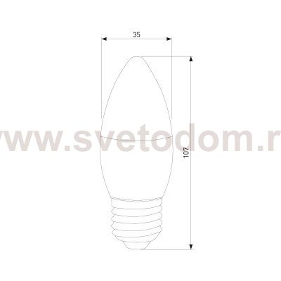 Светодиодная диммируемая лампа Dimmable 7W 4200K E27 (C35) BLE2775 Elektrostandard