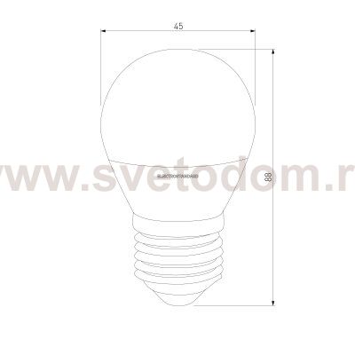 Светодиодная диммируемая лампа Dimmable 7W 4200K E27 (G45) BLE2776 Elektrostandard