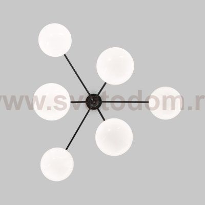 Потолочный светильник Eurosvet 60147/6 черный Marbella