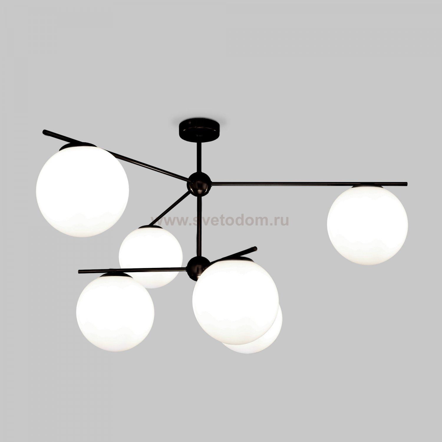 Потолочный светильник Eurosvet 60147/6 черный Marbella