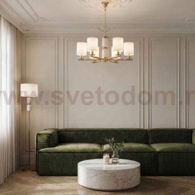 Потолочный светильник 60146/6 латунь Eurosvet