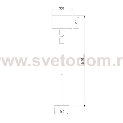 Торшеры Eurosvet 01154/1 никель 01154/1 Eurosvet Caprera