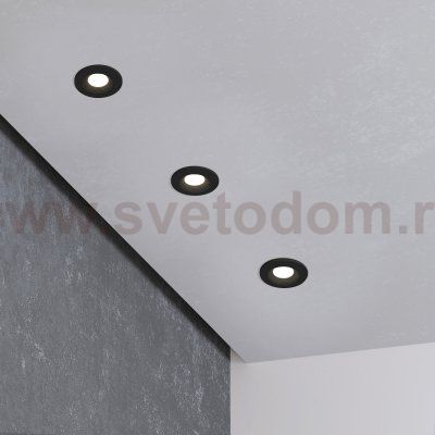 Встраиваемый светодиодный светильник LED 3W 3000K черный 9903 LED Elektrostandard