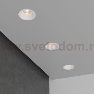 Встраиваемый светодиодный светильник 7W 3000K WH белый 15266/LED Elektrostandard