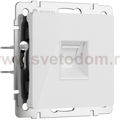 Розетка Ethernet RJ-45 (белый акрил) Werkel W1181041