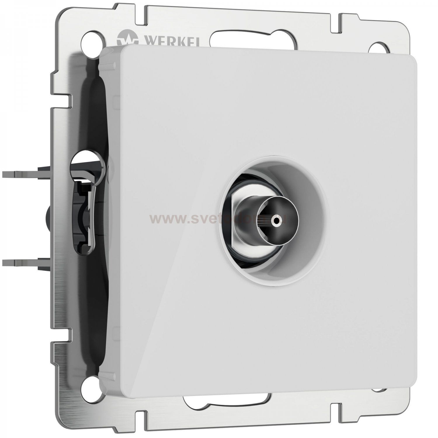ТВ-розетка оконечная (белый акрил) Werkel W1183041