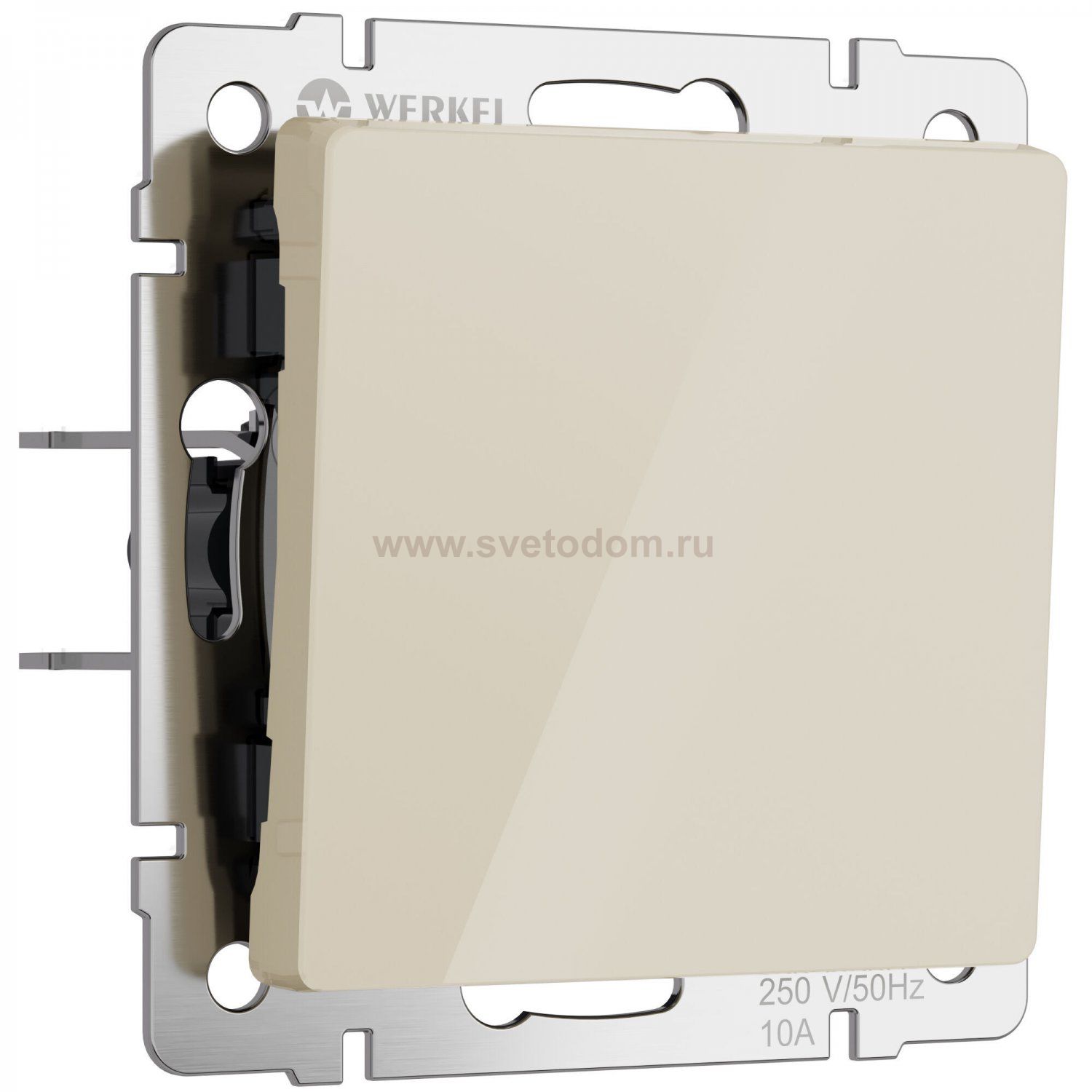 Выключатель одноклавишный проходной (айвори акрил) Werkel W1112043