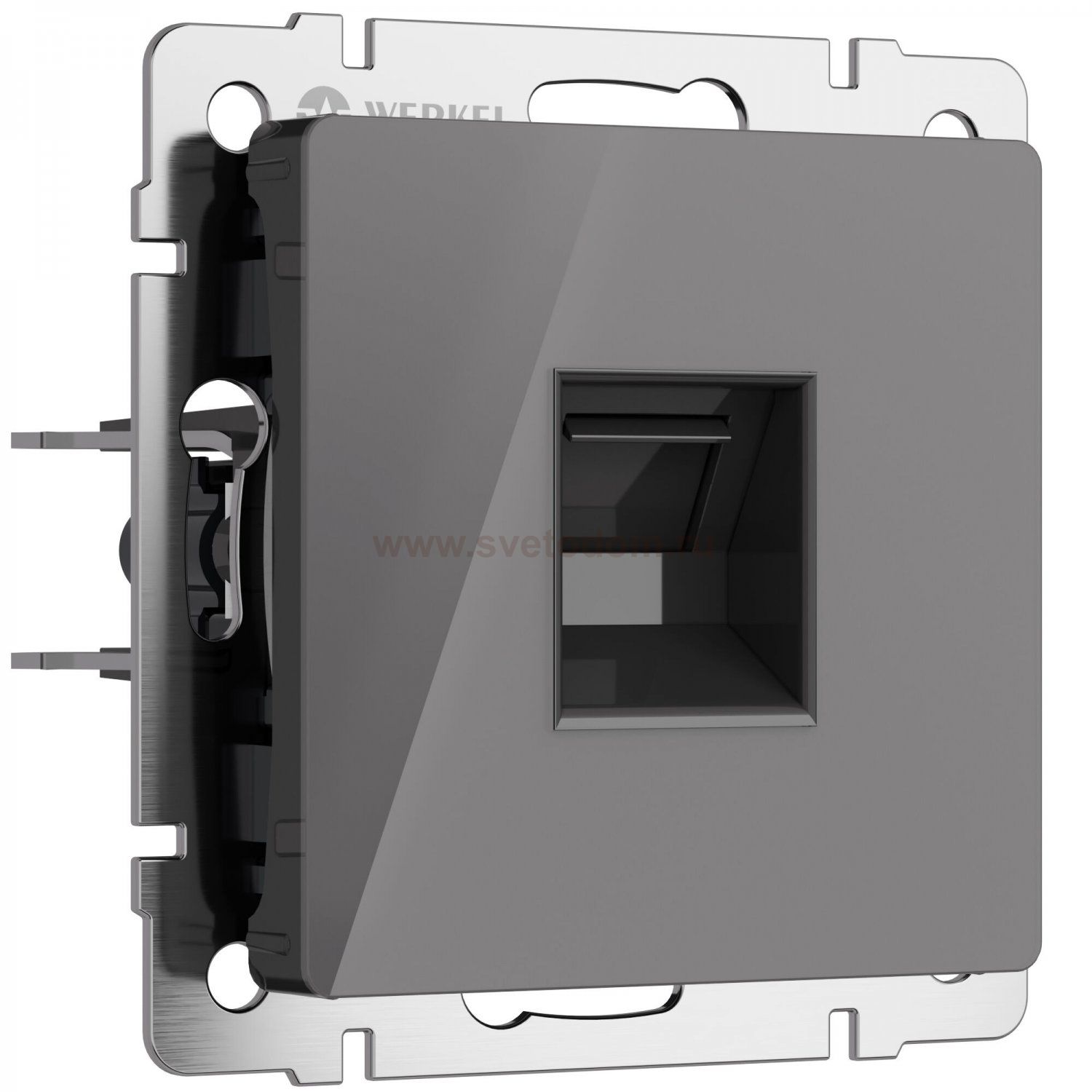 Розетка Ethernet RJ-45 (графит акрил) Werkel W1181044