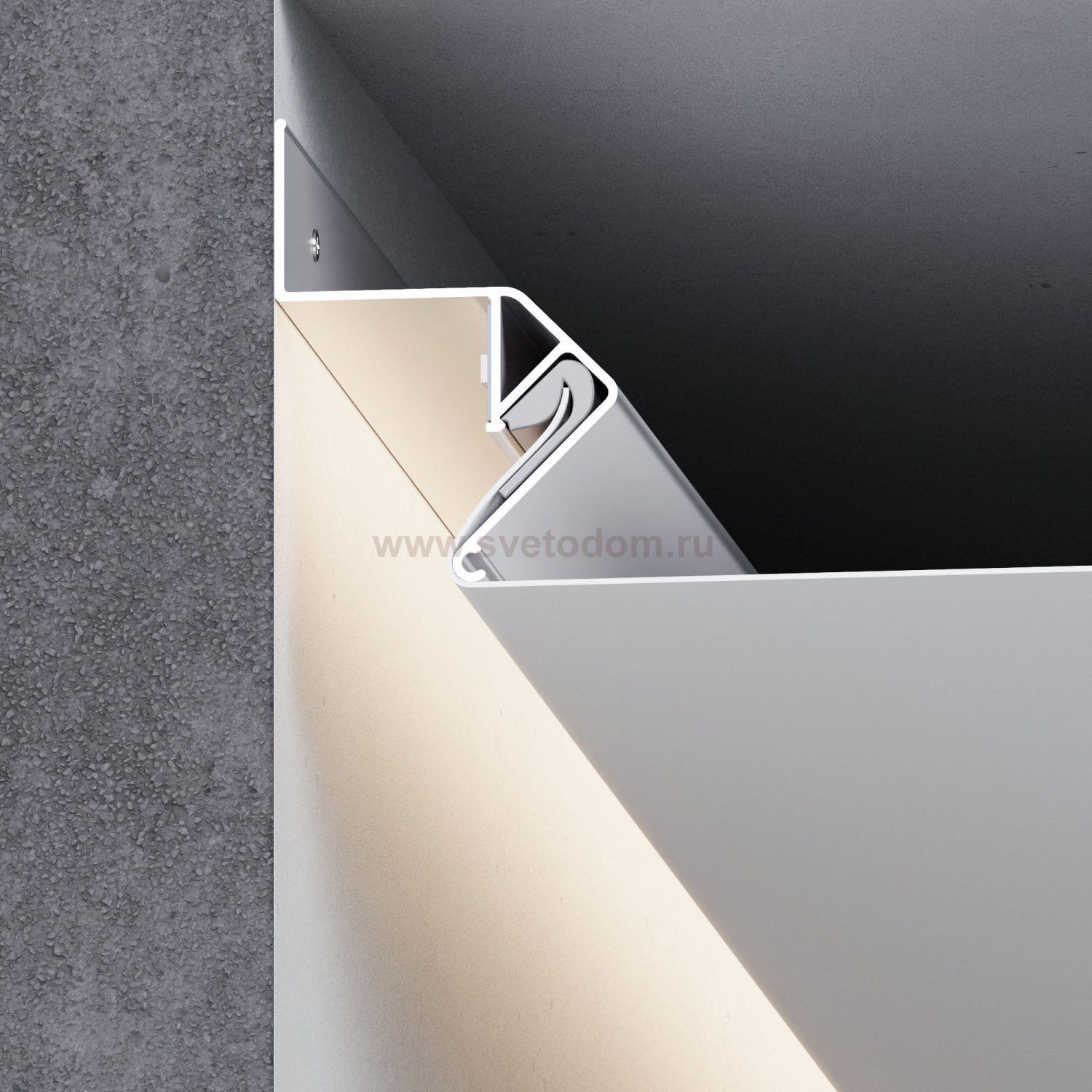 Теневой профиль для натяжных потолков для LED ленты (под ленту до 10 mm) LL-2-ALP020 Elektrostandard