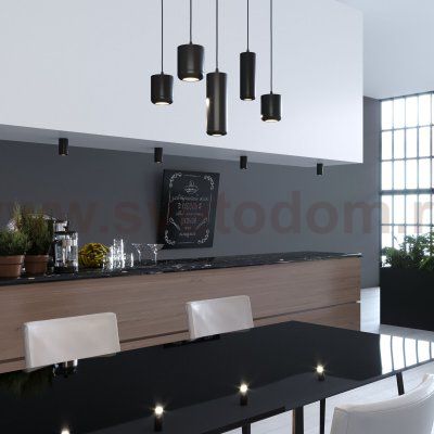 Светильник потолочный светодиодный 10W 4000K чёрный 25044/LED Elektrostandard