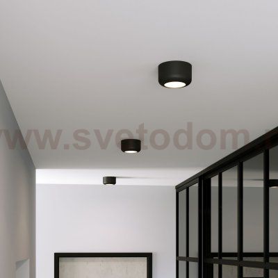 Светильник потолочный светодиодный 15W 4000K чёрный 25046/LED Elektrostandard