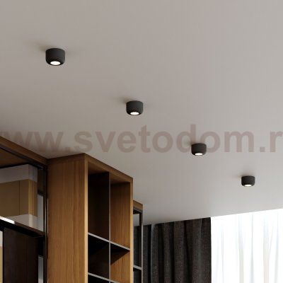 Светильник потолочный светодиодный 7W 4000K чёрный 25088/LED Elektrostandard