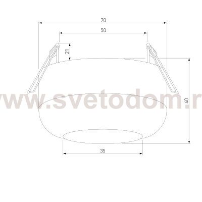 Светильник потолочный светодиодный 7W 4000K чёрный 25088/LED Elektrostandard