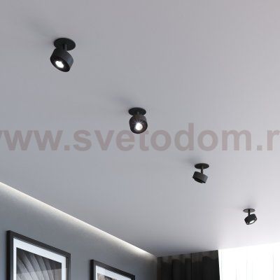 Потолочный светодиодный светильник 6W 4000K чёрный 25089/LED Elektrostandard