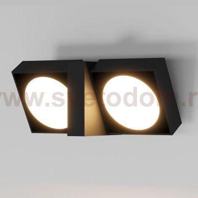 Светильник садово-парковый с поворотными плафонами Twin 35170/D черный Elektrostandard