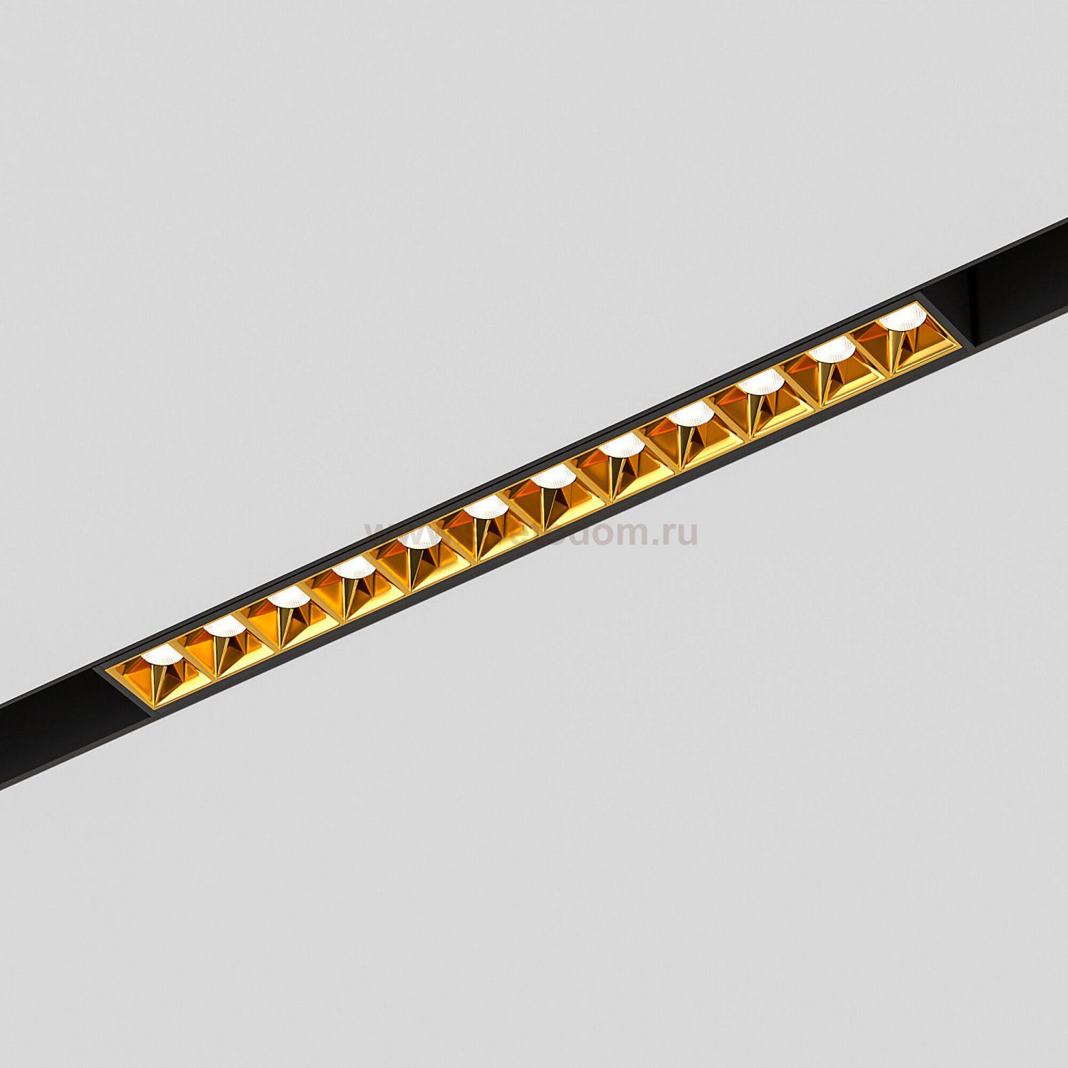 Slim Magnetic Трековый светильник 12W 4000K Artas (чёрный/золото) 85103/01 Elektrostandard